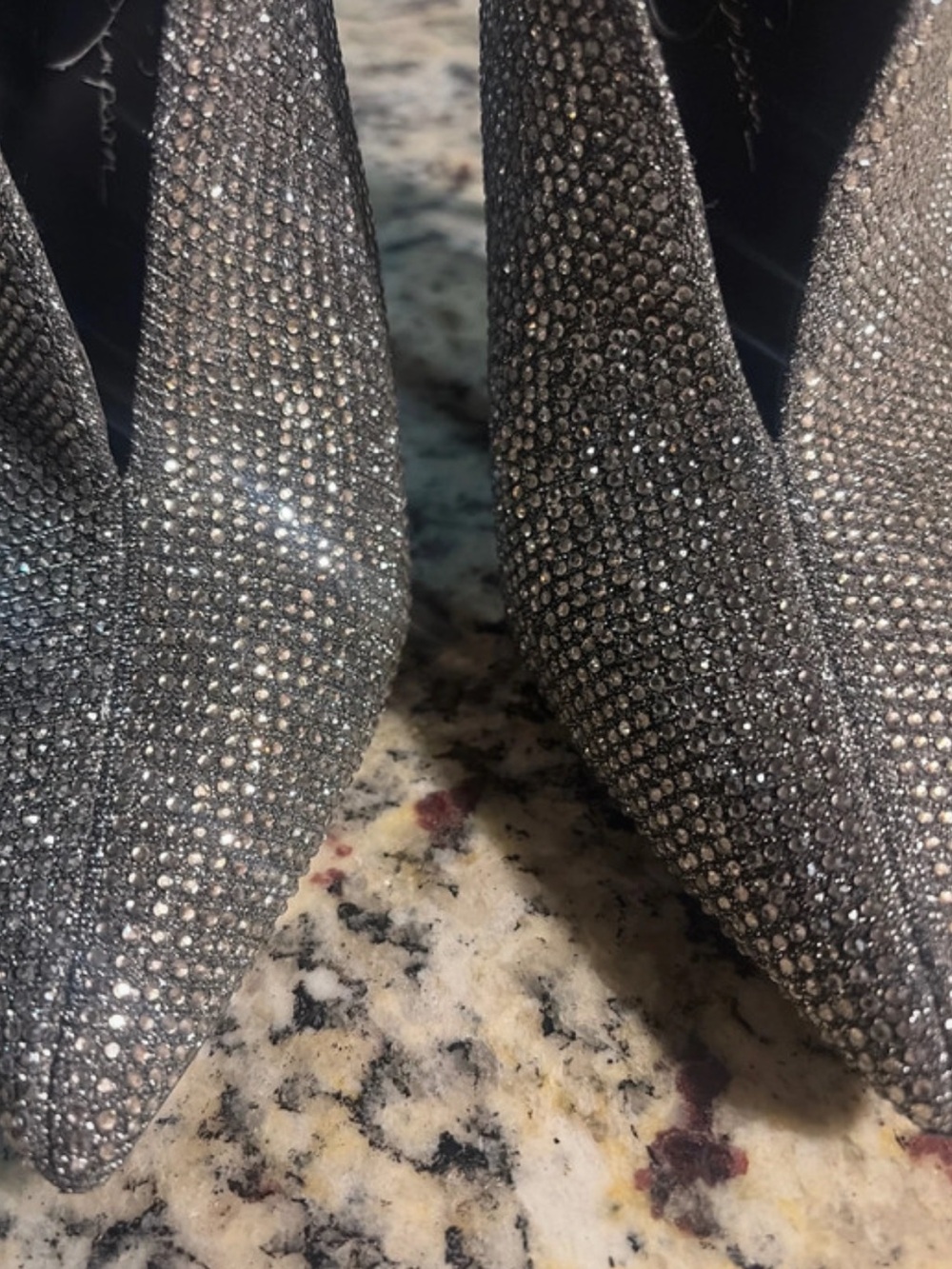JESSICA SIMPSON♦️GLITTER GABOR RHINESTONES BOOT - Picture 6 of 14